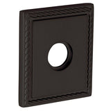 Baldwin R036031IDM R036.IDM Individual 3.225" Height Square Rope Dummy Rosette Non Lacquered Brass