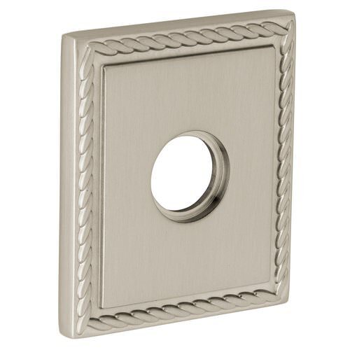 Baldwin R036050IDM R036.IDM Individual 3.225" Height Square Rope Dummy Rosette Satin Brass and Black