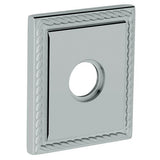 Baldwin R036030IDM R036.IDM Individual 3.225" Height Square Rope Dummy Rosette Polished Brass