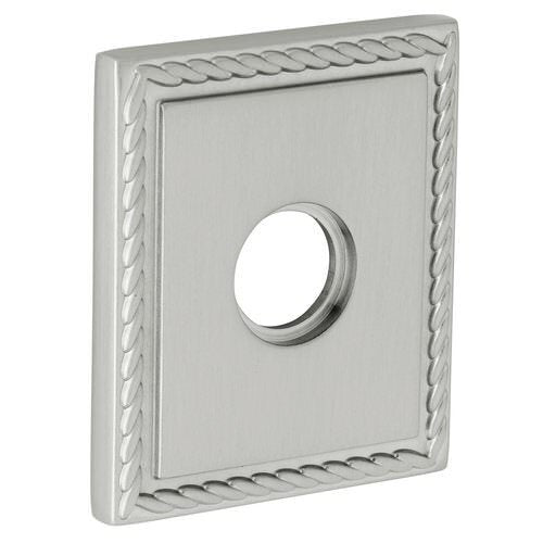 Baldwin R036040IDM R036.IDM Individual 3.225" Height Square Rope Dummy Rosette Satin Brass