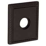 Baldwin R036402IDM R036.IDM Individual 3.225" Height Square Rope Dummy Rosette Distressed Oil Rubbed Bronze