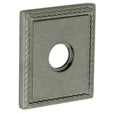 Baldwin R036452IDM R036.IDM Individual 3.225" Height Square Rope Dummy Rosette Distressed Antique Nickel