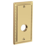 Baldwin R037102IPS R037.IPS Individual 5.25" Height Square Rope Passage Rosette Oil Rubbed Bronze