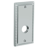 Baldwin R037030IPS R037.IPS Individual 5.25" Height Square Rope Passage Rosette Polished Brass