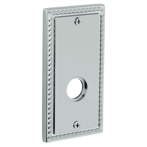 Baldwin R037030LPV R037.LPV Individual 5.25" Height Square Rope Left Hand Privacy Rosette Polished Brass