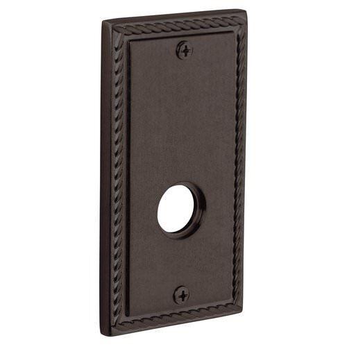 Baldwin R037412IPS R037.IPS Individual 5.25" Height Square Rope Passage Rosette Distressed Venetian Bronze
