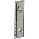 Baldwin R038151LPV R038.LPV Individual 9.4" Height Square Rope Left Hand Privacy Rosette Antique Nickel