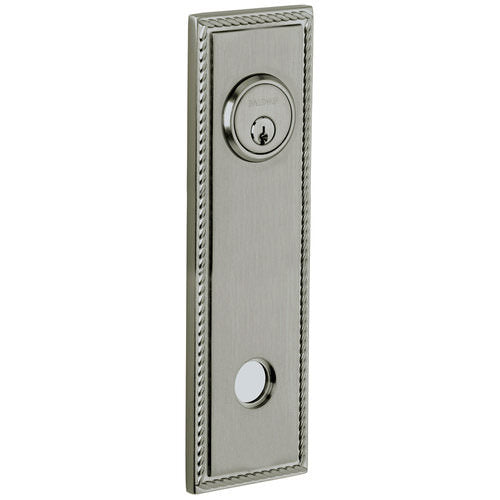 Baldwin R038151RPV R038.RPV Individual 9.4" Height Square Rope Right Hand Privacy Rosette Antique Nickel