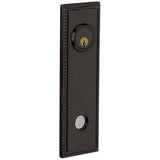 Baldwin R038402LPV R038.LPV Individual 9.4" Height Square Rope Left Hand Privacy Rosette Distressed Oil Rubbed Bronze