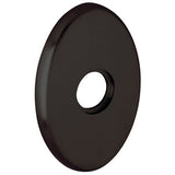 Baldwin R039031PV R039.PV Pair of 3.8" Height Oval Privacy Rosettes Non Lacquered Brass