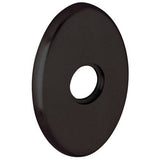 Baldwin R039402PV R039.PV Pair of 3.8" Height Oval Privacy Rosettes Distressed Oil Rubbed Bronze