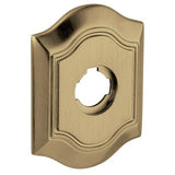 Baldwin R040190LPV R040.LPV Individual 5.8" Height Oval Left Hand Privacy Rosette Satin Black