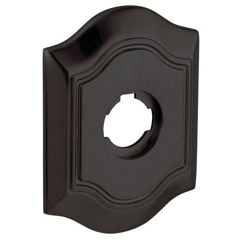 Baldwin R040031LPV R040.LPV Individual 5.8" Height Oval Left Hand Privacy Rosette Non Lacquered Brass