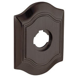 Baldwin R040060LPV R040.LPV Individual 5.8" Height Oval Left Hand Privacy Rosette Satin Brass and Brown