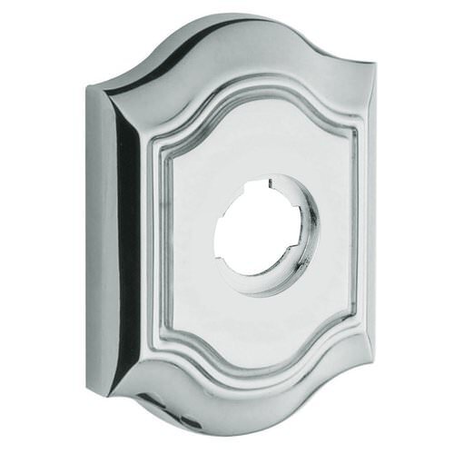 Baldwin R040030LPV R040.LPV Individual 5.8" Height Oval Left Hand Privacy Rosette Polished Brass