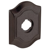 Baldwin R040412LPV R040.LPV Individual 5.8" Height Oval Left Hand Privacy Rosette Distressed Venetian Bronze