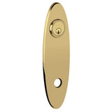 Baldwin R041034PS R041.PS Pair of 10.75" Height Oval Passage Rosettes Lacquered Vintage Brass