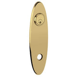 Baldwin R041056PV R041.PV Pair of 10.75" Height Oval Privacy Rosettes Lifetime Satin Nickel