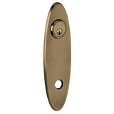 Baldwin R041260RPV R041.RPV Individual 10.75" Height Oval Right Hand Privacy Rosette Polished Chrome