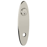 Baldwin R041003PS R041.PS Pair of 10.75" Height Oval Passage Rosettes Lifetime Polished Brass