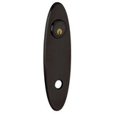 Baldwin R041031RPV R041.RPV Individual 10.75" Height Oval Right Hand Privacy Rosette Non Lacquered Brass
