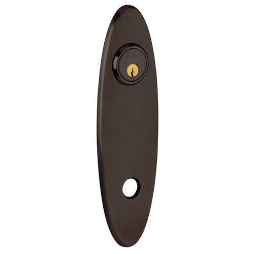 Baldwin R041050RPV R041.RPV Individual 10.75" Height Oval Right Hand Privacy Rosette Satin Brass and Black