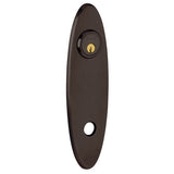 Baldwin R041050RPV R041.RPV Individual 10.75" Height Oval Right Hand Privacy Rosette Satin Brass and Black