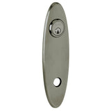 Baldwin R041151LPV R041.LPV Individual 10.75" Height Oval Left Hand Privacy Rosette Antique Nickel