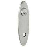 Baldwin R041040ENTR R041.ENTR Pair of 10.75" Height Oval Entry Kit Rosettes Satin Brass