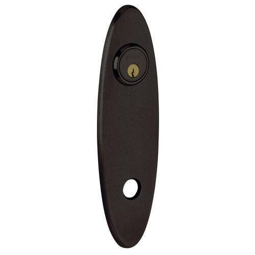 Baldwin R041402IPS R041.IPS Individual 10.75" Height Oval Passage Rosette Distressed Oil Rubbed Bronze