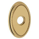 Baldwin R042102FD R042.FD Pair of 3.8" Height Oval Rope Dummy Rosettes Oil Rubbed Bronze