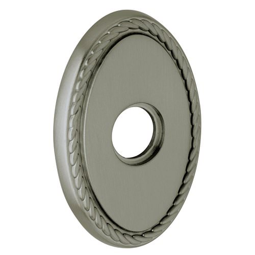 Baldwin R042151FD R042.FD Pair of 3.8" Height Oval Rope Dummy Rosettes Antique Nickel