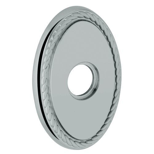 Baldwin R042030FD R042.FD Pair of 3.8" Height Oval Rope Dummy Rosettes Polished Brass