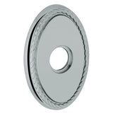Baldwin R042030FD R042.FD Pair of 3.8" Height Oval Rope Dummy Rosettes Polished Brass