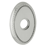 Baldwin R042040FD R042.FD Pair of 3.8" Height Oval Rope Dummy Rosettes Satin Brass