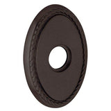 Baldwin R042412FD R042.FD Pair of 3.8" Height Oval Rope Dummy Rosettes Distressed Venetian Bronze