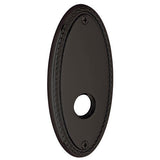 Baldwin R043031PV R043.PV Pair of 5.8" Height Oval Rope Privacy Rosettes Non Lacquered Brass