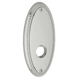Baldwin R043040PV R043.PV Pair of 5.8" Height Oval Rope Privacy Rosettes Satin Brass