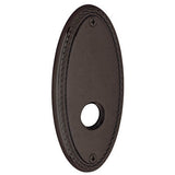 Baldwin R043412IPS R043.IPS Individual 5.8" Height Oval Rope Passage Rosette Distressed Venetian Bronze