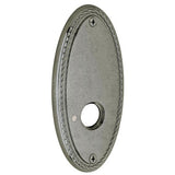 Baldwin R043452IPS R043.IPS Individual 5.8" Height Oval Rope Passage Rosette Distressed Antique Nickel