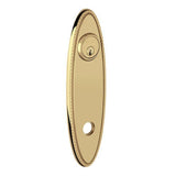 Baldwin R044034PS R044.PS Pair of 10.75" Height Oval Rope Passage Rosettes Lacquered Vintage Brass