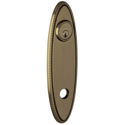 Baldwin R044260IPS R044.IPS Individual 10.75" Height Oval Rope Passage Rosette Polished Chrome