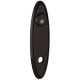Baldwin R044031RPV R044.RPV Individual 10.75" Height Oval Rope Right Hand Privacy Rosette Non Lacquered Brass