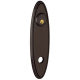 Baldwin R044050PV R044.PV Pair of 10.75" Height Oval Rope Privacy Rosettes Satin Brass and Black