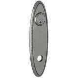Baldwin R044151PS R044.PS Pair of 10.75" Height Oval Rope Passage Rosettes Antique Nickel