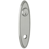 Baldwin R044190FD R044.FD Pair of 10.75" Height Oval Rope Dummy Rosettes Satin Black