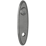 Baldwin R044452IPS R044.IPS Individual 10.75" Height Oval Rope Passage Rosette Distressed Antique Nickel