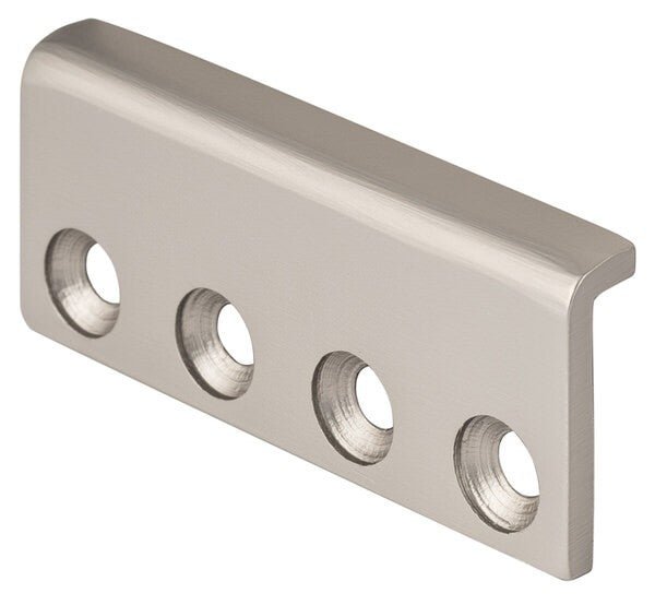 Sure-Loc Hardware BARN-Connect 15 barn door rail connector in satin nickel, additional view