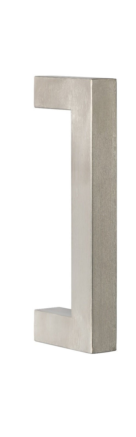 Sure-Loc Hardware BARN-SQ4 32D barn door handle in stainless steel, front view