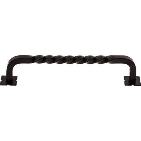 Top Knobs M737 Square Twist 6" Center to Center Bar Pull Patina Black